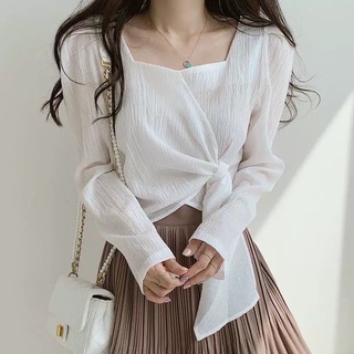 พร้อมส่ง 🌸 New Baibua Top 🥤เสื้อไขว้หน้า🥤