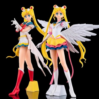 ฟิกเกอร์ Sailor Moon Tsukino Usagi Angel Wings ขนาด 23 ซม. ของเล่นสําหรับเด็ก