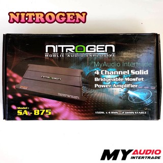 พาวเวอร์แอมป์ NITROGEN SA-875 CLASS AB 4 CH. 150W. x 4 RMS