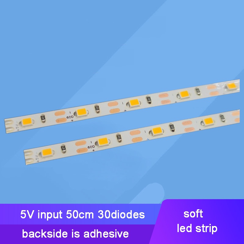 สายไฟ LED 5V ขนาด 50 ซม. สําหรับตกแต่งบ้าน 2 ชิ้น
