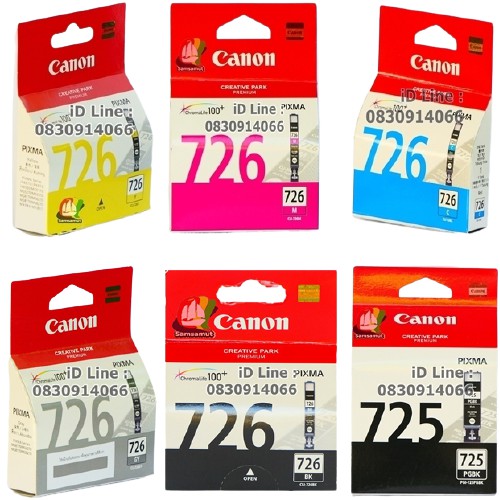 Canon PGI-725PGBK CLI-726C LI-726M CLI-726Y CLI-726GY ip4870,ipmg5170,ip5370,ip6170,ip8170