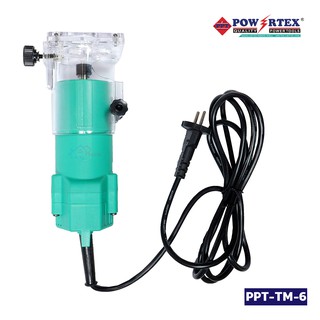 เครื่องทริมเมอร์ เครื่องเซาะร่องไม้ POWERTEX  รุ่น PPT-TM-6 สำหรับเซาะร่องไม้ ของแท้ ทนทานต่อการใช้งาน