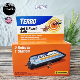 ผลิตภัณฑ์กำจัดมดและแมลงสาบ TERRO® T360 Ant &amp; Roach Baits 4 Bait Stations