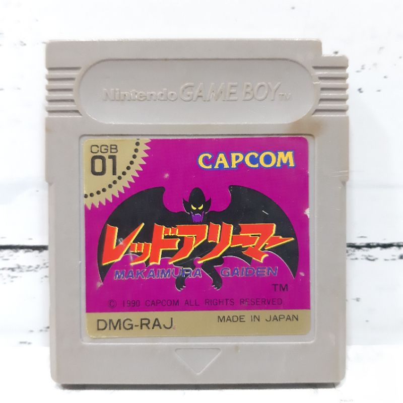 ตลับแท้ [GB] [0059] Red Arremer Makaimura Gaiden (Japan) (DMG-RAJ) Gargoyle's Quest Gameboy Game Boy