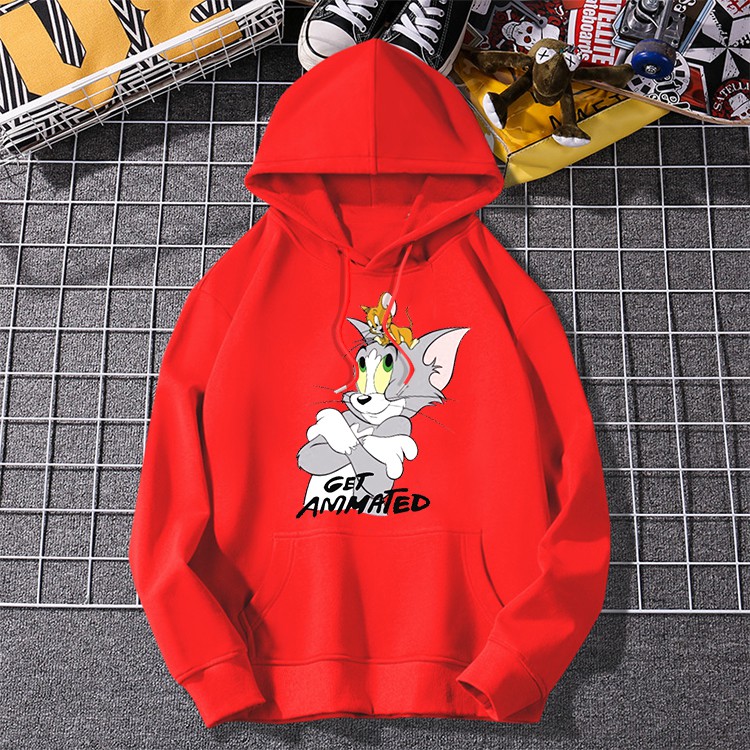 L13 เสื่อแขนยาวมีฮูต พิมพ์ลายการ์ตูนน่ารัก มีไซส์ครบ สีให้เลือก เสื้อกันหนาวแฟชั่นเกาหลี