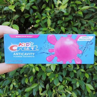 Crest® Kids Cavity Protection Fluoride Toothpaste, Bubblegum Rush 119g ยาสีฟัน สำหรับเด็ก อายุ 2 ขวบขึ้นไป