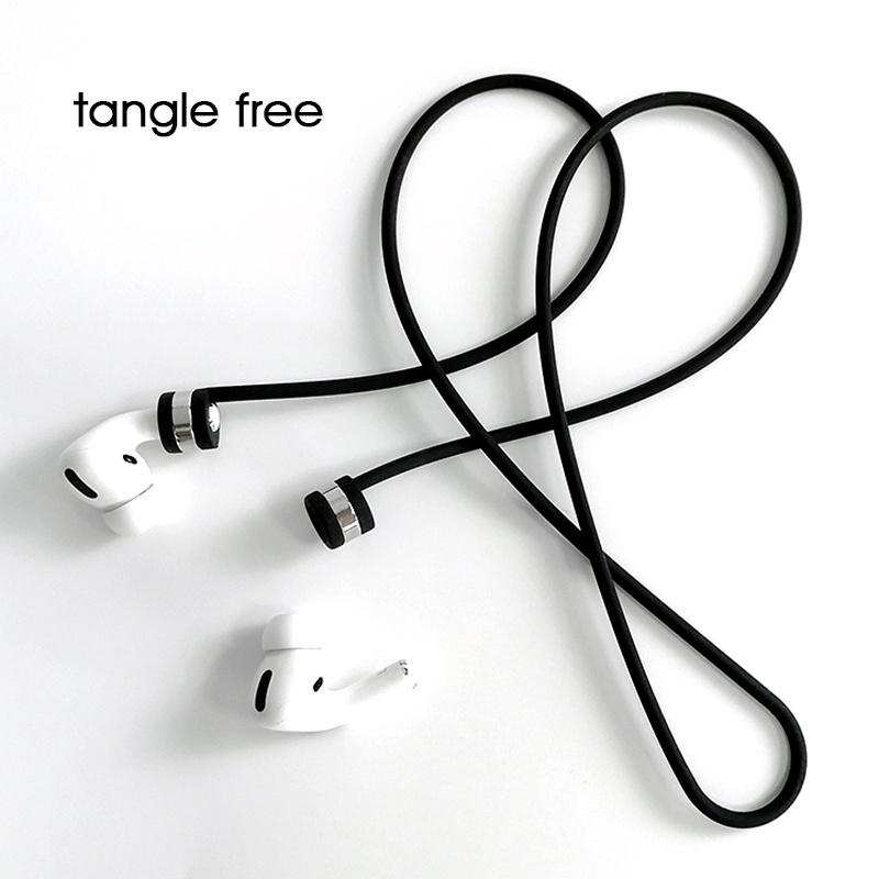 Magnetic Anti Lost Strap ซิลิโคนสายคล้องคอเชือกใช้งานร่วมกับ AirPods Pro/4/3/2/1