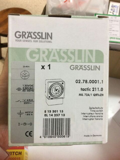 Timer Elettronico Grasslin KLT-715, Nuovo Ma Con Imballo Aperto, Prodotto A Taiwan - Foto 4