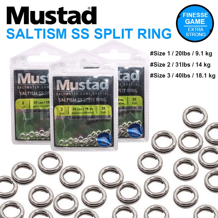 MUSTAD SALTISM SS SPLIT RING ซองละ 110 บาท