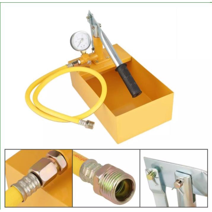 เครื่องทดสอบรอยรั่วท่อน้ำ เครื่องปั๊มแรงดันในท่อ หารอยรั่ว ปั๊มแรงดัน ขนาด เครื่องทดสอบแรงดันน้ำสีเหลือง เครื่องทดสอบ - รูปที่ 4