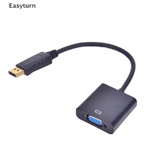 Easyturn Displayport DP Male To VGA Female Adapter Display Port Cable Converter Black  TH