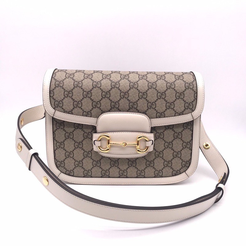 gucci horsebit white