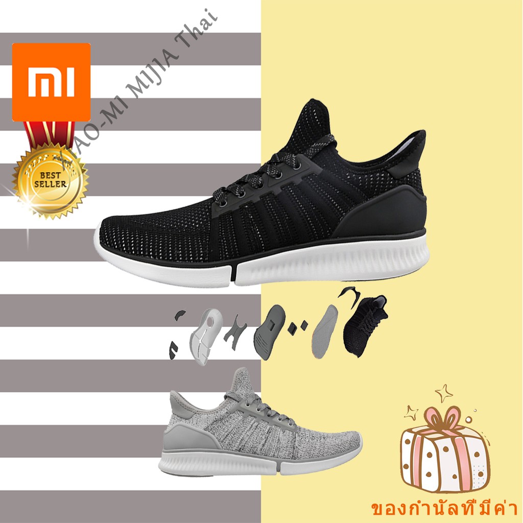 【ของกำนัลที่มีค่า】รองเท้า Xiaomi Smart sneakers 1 shoes รองเท้ากีฬา รองเท้าชาย (ไม่รวมชิปนับก้าว )