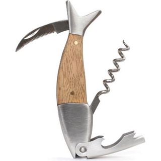 kikkerland FishCorkscrew - เครื่องมือสำหรับเปิดเครื่องดื่ม ไวน์