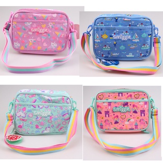 Smiggle LUNCH กล่อง | กล่องสี่เหลี่ยมจัตุรัส | Lunch BAG | กระเป๋าเก็บอาหาร แบบพกพา | กล่องอาหาร