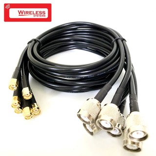 TNC Male to SMA Female LMR200  lowloss cable 1 meter - PACK 6