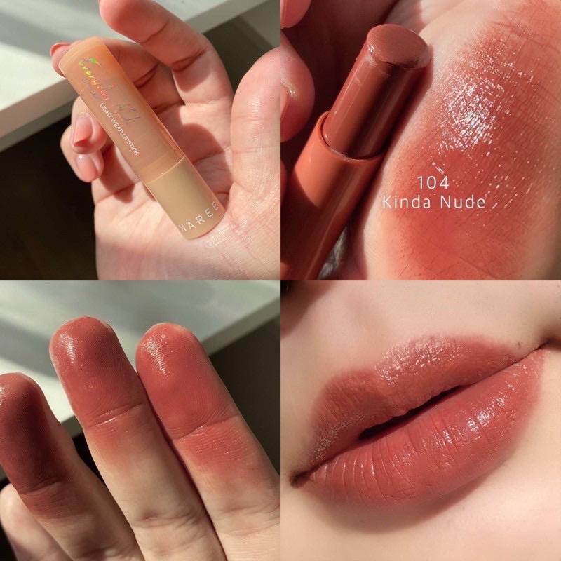 NAREE นารี เอฟวรี่เดย์ นู้ด ไลท์ แวร์ ลิปสติก