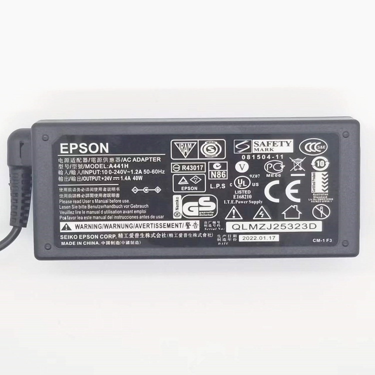 เหมาะสําหรับ Epson DS-760 770 775 780N DS860 870 เครื่องสแกนเนอร์ 24V Power Adapter