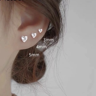 [ราคาต่อ 1 คู่ ❗️ พร้อมส่ง🇹🇭] จิวหูสแตนเลสหัวใจ จิวหูรูปหัวใจ ก้านเงิน ไม่ลอกไม่ดำ ไม่ขึ้นสนิม ไม่แพ้ ไม่คัน
