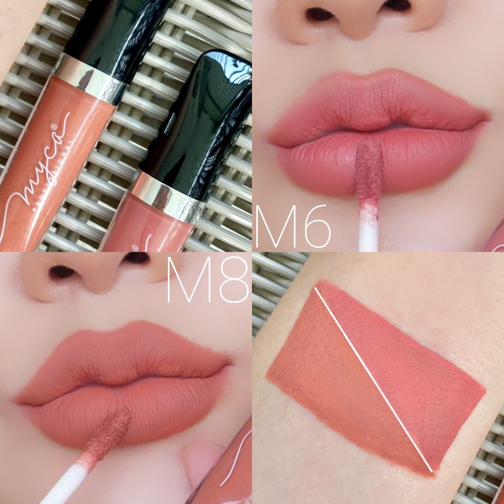 (2แท่ง) แพ็กคู่ ลิปสติก MYCA เนื้อแมทท์ สีแน่น ติดทน ไม่ติดแมสก์ DUO SET MYCA MADMATTE LIP CREAM