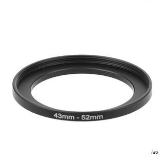 iwo  43mm To 52mm Metal Step Up Rings Lens Adapter Filter Camera Tool Accessories New