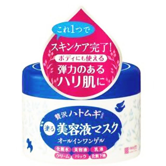 [ลด50% เจลลูกเดือย] Meishoku HATOMUKI Hyalmoist 6in1 Gel Cream Mask 200g.