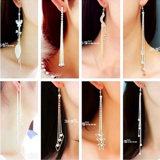 ต่างหูเพชรเม็ดยาว หลากหลายสไตล์