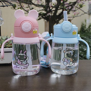 แก้วหัดดื่ม ไม่ดูดไม่ไหล ฝาหลอดเด้งและกันสำลัก จับถนัดมือ ยั…