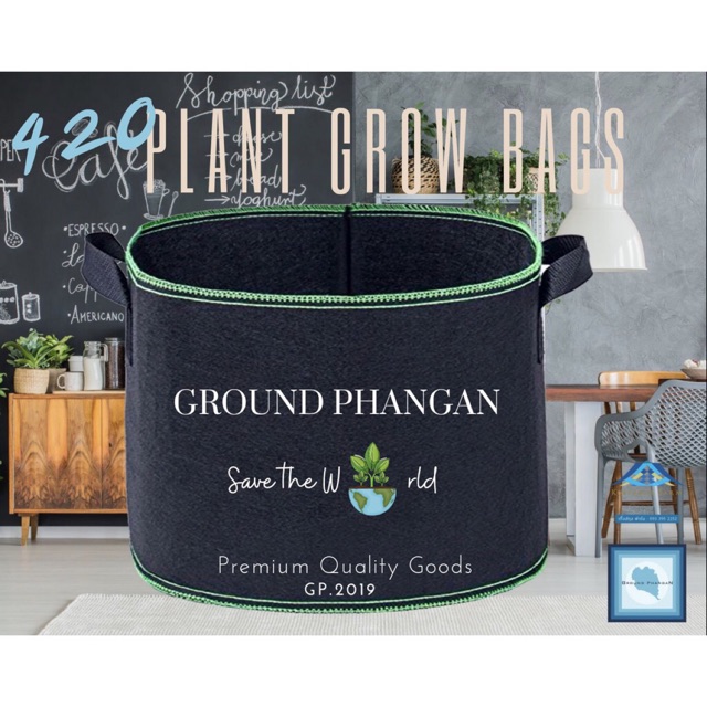 Plant Grow Bags ถุงผ้าปลูกต้นไม้ 💝รักโลก🌏  ขนาด 7 Gallon