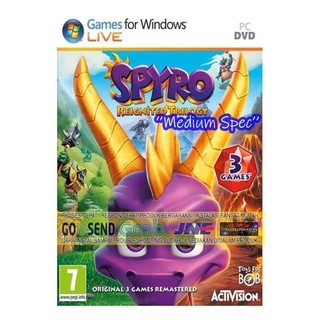 Spyro REIGNITED TRILOGY รองเท้าผ้าใบแฟชั่น | เกมแผ่นซีดีดีวีดี | เกมพีซีเกม Pc | อุปกรณ์สําหรับเล่นเกม Gaming | เคสเคสสําหรับเกมส์