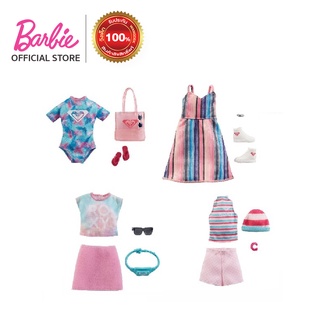 Barbie Fashion  Complete บาร์บี้ ชุดตุ๊กตาบาร์บี้สีพาทเทล (GWB07) ID