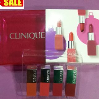 Clinique Gift Set - ใหม่ ลิปสติกชุดของขวัญ 4 แท่ง( Clinique Plenty of Pop Makeup), ชุด 5 แท่ง ( Kisses Set 5-Pieces)