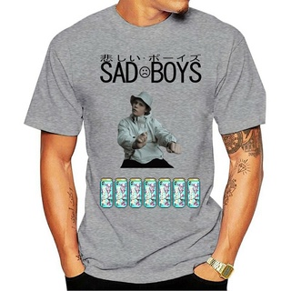 T-shirt  ใหม่ เสื้อยืดลําลอง แขนสั้น พิมพ์ลาย Sad Boys Yung Lean Vaporwave Streetwear Japan Aesthetic 90S สไตล์วินเทจ เห