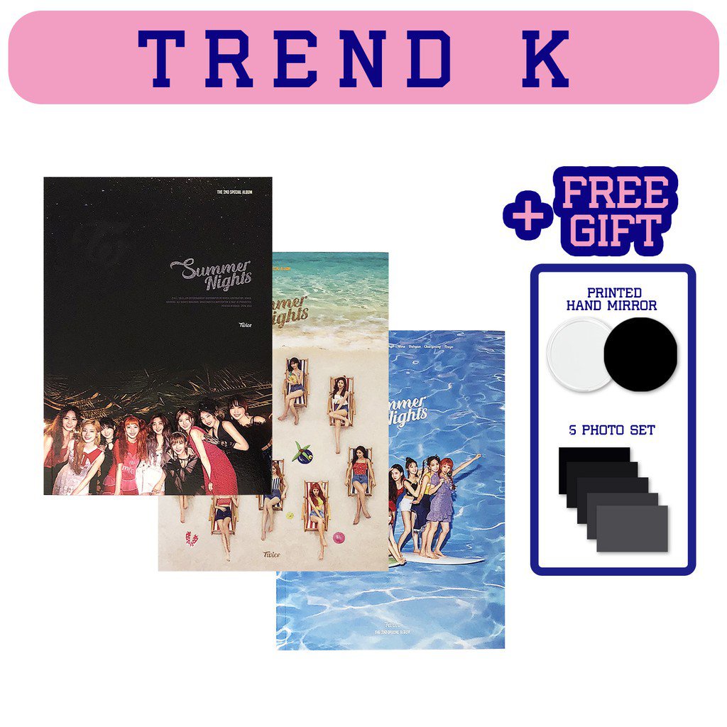 Twice 2nd Special Album Summer Nights Free Gift 2yoq Shopee Thailand