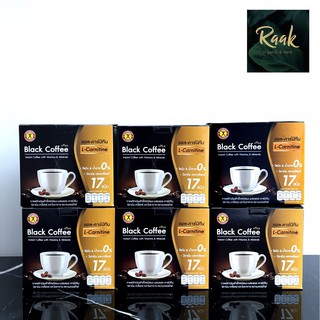 Naturegift Black Coffee Plus L-Carnitine เนเจอร์กิฟ กาแฟดำ สูตรผสมแอล-คาร์นิทีน 1 ชุด มี 6 กล่องๆละ 10 ซอง ของแท้ 100%