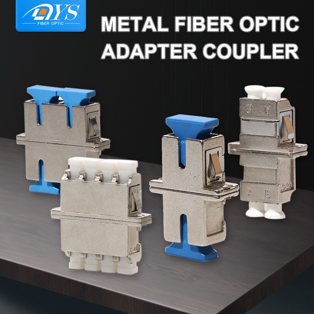 20pcs SC/LC Duplex/Quad Fiber Optic Adapter With Flange Simplex/Duplex Metal Coupler