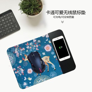 ✢Animation Rubber Mobile Phone Wireless Charging Mouse Pad Cute Apple Android Waterproof, Dirty-Resistant and Durable