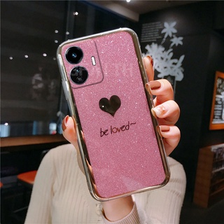 ใหม่ เคสโทรศัพท์มือถือแบบแข็ง ชุบทอง หรูหรา สําหรับ REALME C55 NFC 2023 REALME C55 NFC