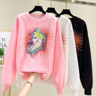 🦄เสื้อเเขนยาว งานปักม้าโพนี่🦄
Oversize  สาวกโพนี่ห้ามพลาด