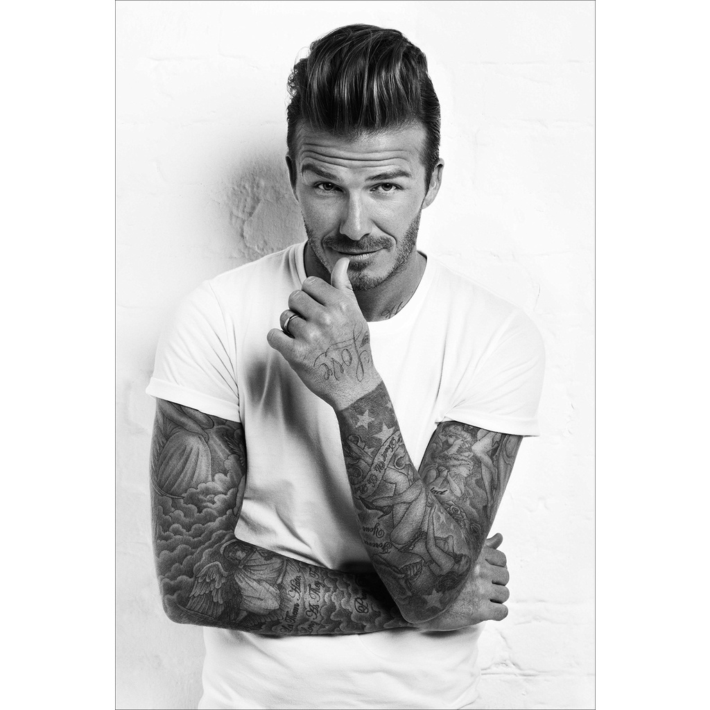 โปสเตอร์ David Beckham เดวิด เบคแคม Manchester United MUFC แมนเชสเตอร์ยูไนเต็ด แมนยู Poster รูปภาพ R