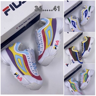 รองเท้า Fila อ้วน รองเท้าผ้าใบ