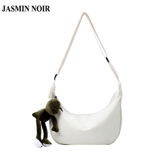 Jasmin NOIR กระเป๋าสะพายไหล่ ผ้าแคนวาส แฟชั่นเรียบง่าย สําหรับสตรี