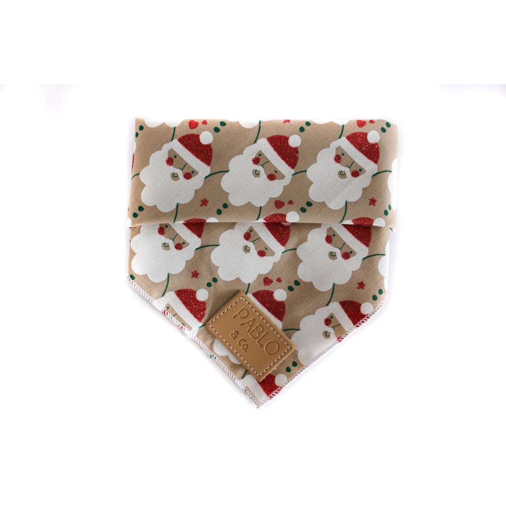 Pablo & Co. ผ้าโพกหัวสัตว์เลี้ยง [ซานตา]