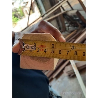 ไม้ธรณีประตูไม้สัก เสริมฮวงจุ้ย ขนาด กว้าง×สูง "5 × 5"cm ความยาวสำเร็จรูป สั่งตัดความยาวที่ต้องการฟรี!!