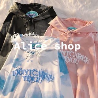 Alice  มี สีให้เลือก เสื้อฮู้ด แขนยาว oversize เสื้อฮูท ใส่สบายๆ  Trendy fashion รุ่นใหม่ ทันสมัย CC01013 36Z230909