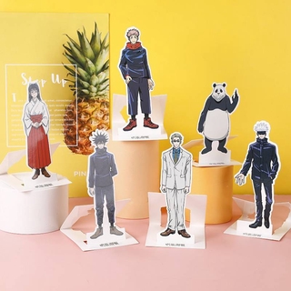 สแตนดี้ ฟิกเกอร์ แฟนเมด Anime Jujutsu Kaisen Figure paper Stand Model Toy Itadori Yuuji Gojou Satoru ushiguro Megumi Kugisaki Nobara Action Figures Decoration Cosplay kids Gift