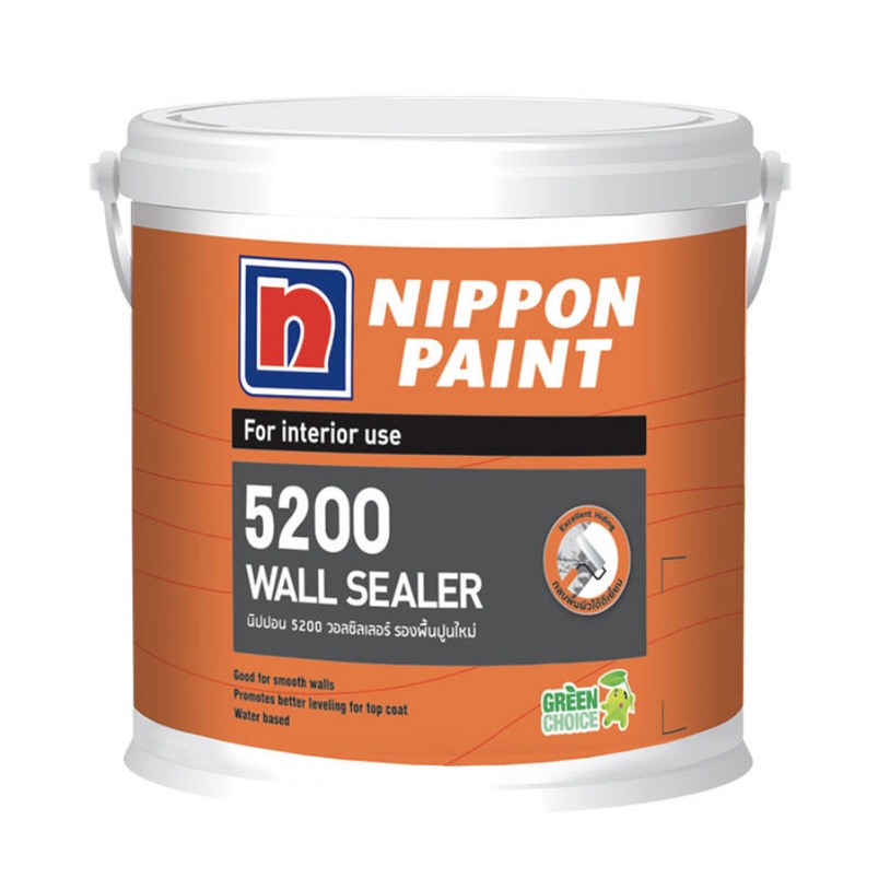 Nippon Paint สีรองพื้นปูนใหม่ นิปปอนเพนต์ 5200 วอล ซีลเลอร์ Nippon Wall Sealer