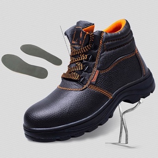 Winter❄️🔥Hot รองเท้าเซฟตี้ หัวเหล็ก หนังเทียม PU safety shoes ไซส์39-44