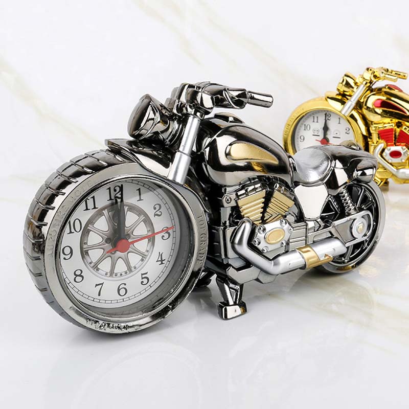 นาฬิกาปลุกรถรูปจักรยานยนต์ Cool บุคลิกภาพสิทธิบัตร Creative Home นาฬิกาปลุก - รูปที่ 6