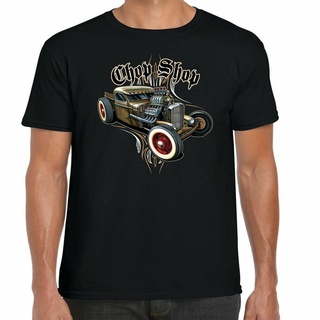 คอลูกเรือเสื้อยืดผ้าฝ้าย พิมพ์ลาย Hotrod 58 Big And Tall Hot Rat Rod Clic American Street Car Garage 10 PEcbcd06NAmbdn19